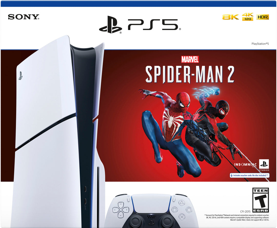 Sony - PlayStation 5 Console – Marvel's Spider-Man 2 Bundle (Full Game Download Included) - White_5