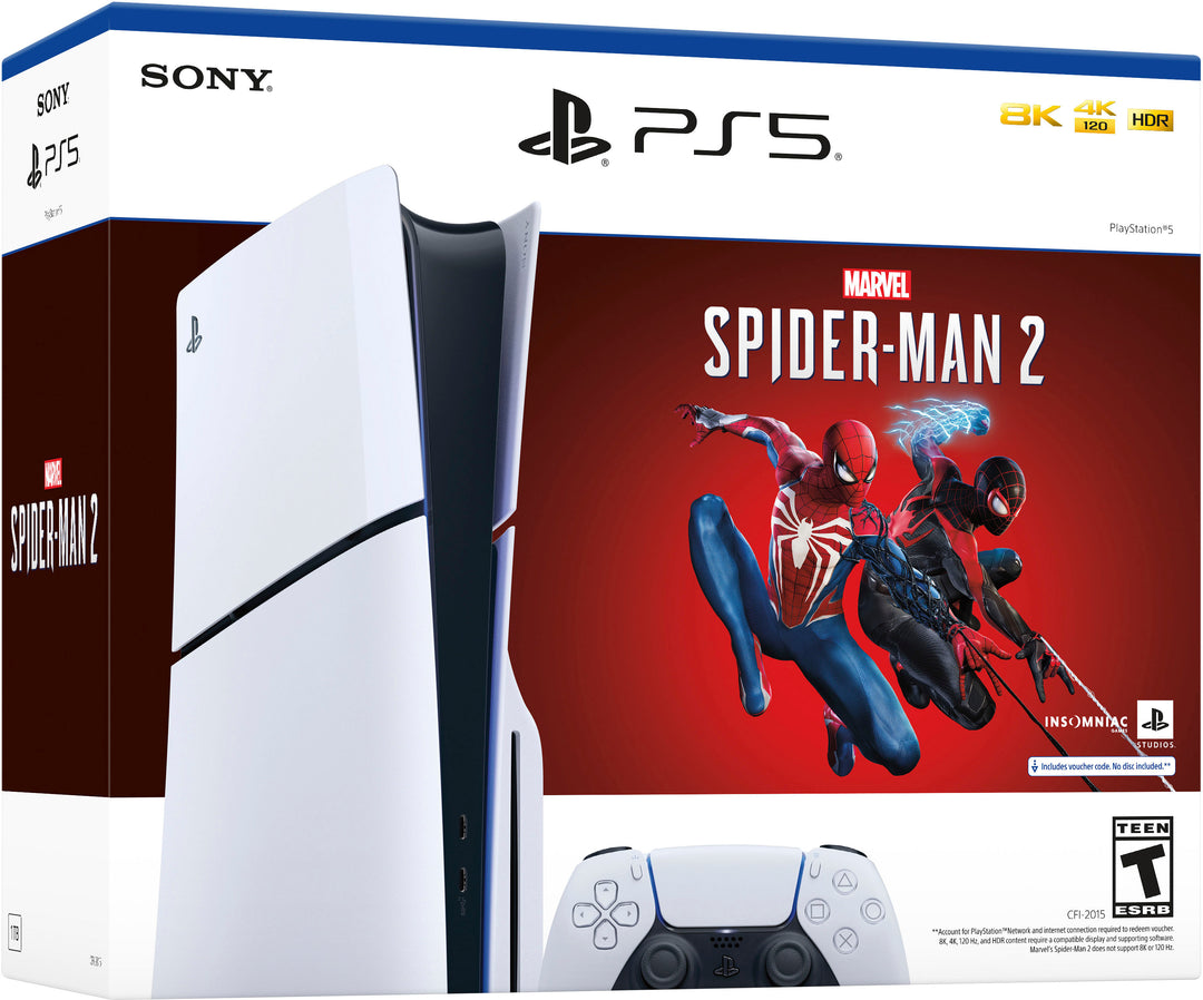 Sony - PlayStation 5 Console – Marvel's Spider-Man 2 Bundle (Full Game Download Included) - White_6