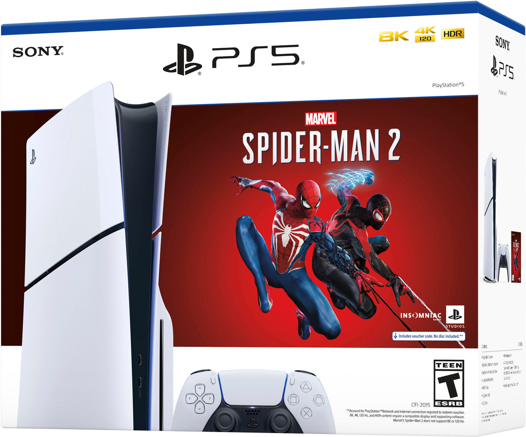 Sony - PlayStation 5 Console – Marvel's Spider-Man 2 Bundle (Full Game Download Included) - White_4