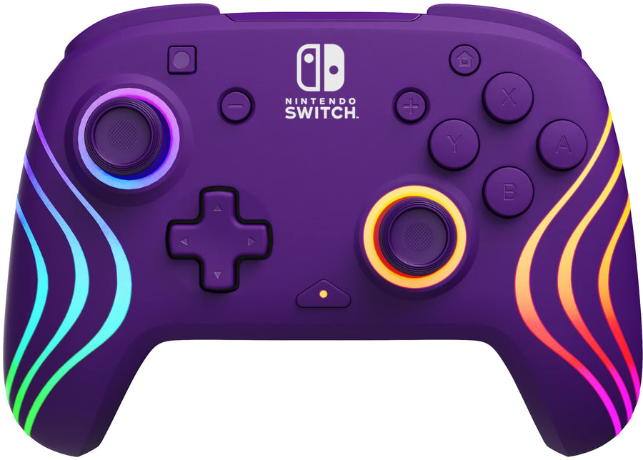 PDP - Afterglow Wave Wireless Controller: Purple For Nintendo Switch, Nintendo Switch - OLED Model - Purple_0