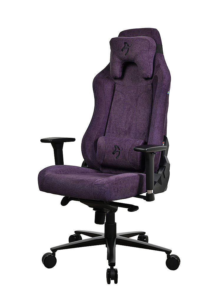 Arozzi - Vernazza Soft Fabric Gaming Chair - Purple_0