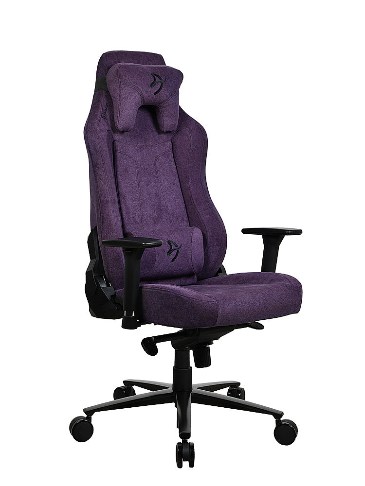 Arozzi - Vernazza Soft Fabric Gaming Chair - Purple_3