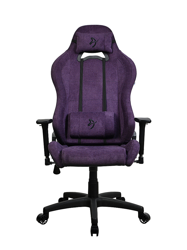 Arozzi - Torretta Soft Fabric Office/Gaming Chair - Purple_1