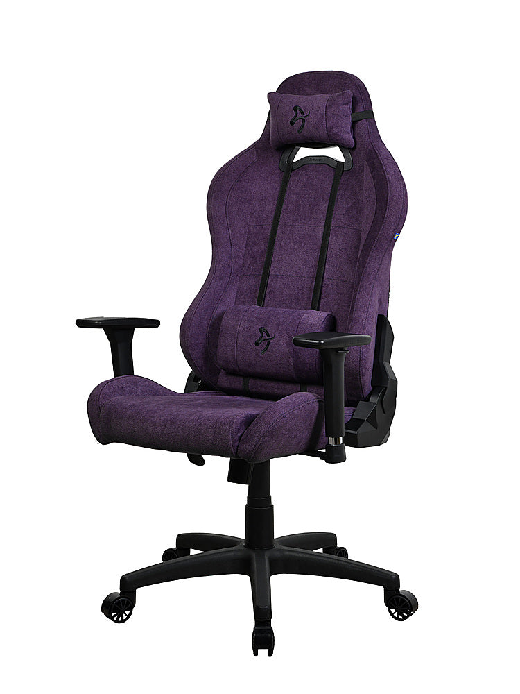 Arozzi - Torretta Soft Fabric Office/Gaming Chair - Purple_0