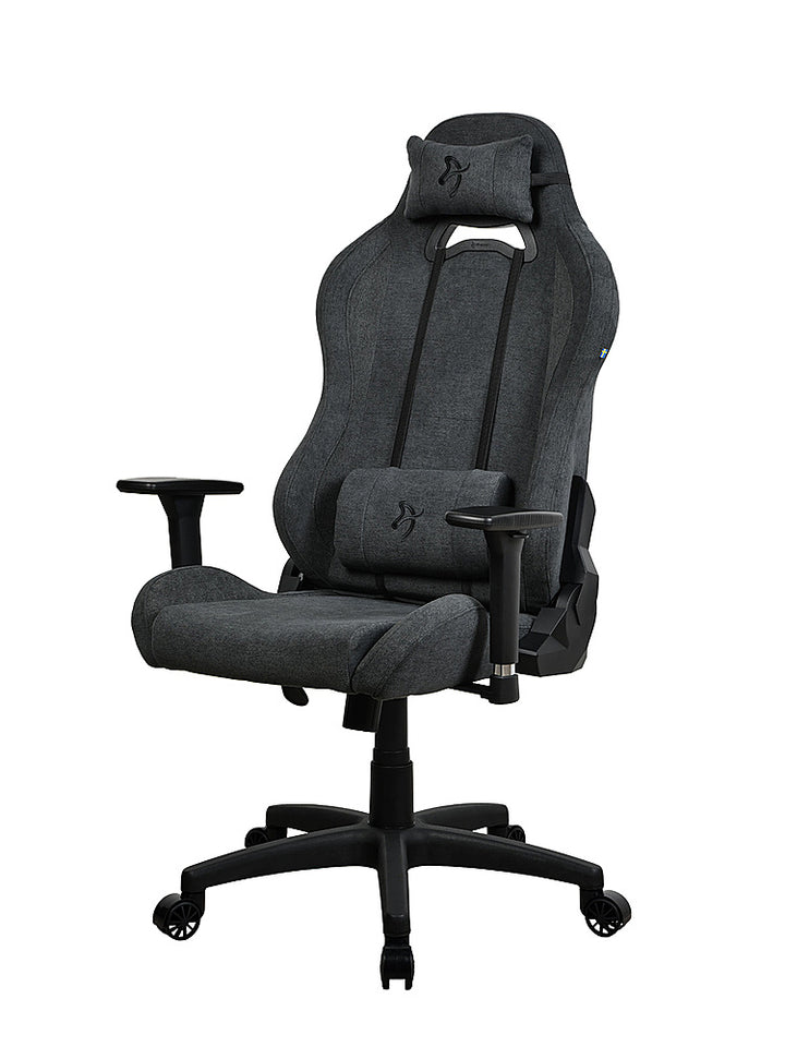 Arozzi - Torretta Soft Fabric Office/Gaming Chair - Dark Grey_0
