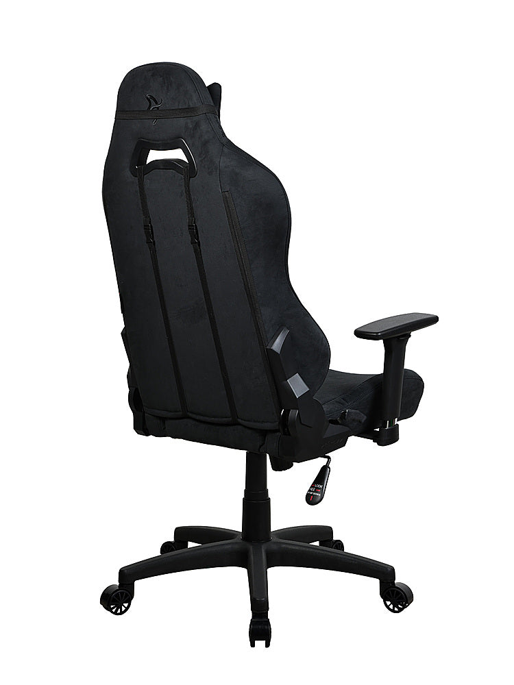 Arozzi - Torretta Supersoft Upholstery Fabric Office/Gaming Chair - Pure Black_5