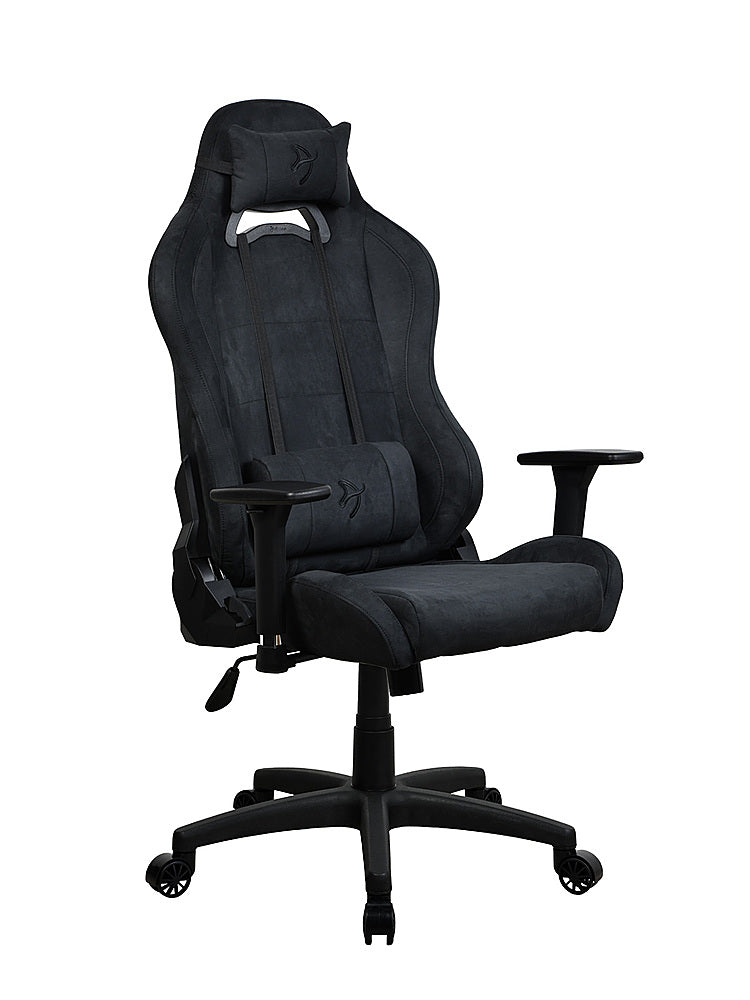 Arozzi - Torretta Supersoft Upholstery Fabric Office/Gaming Chair - Pure Black_3