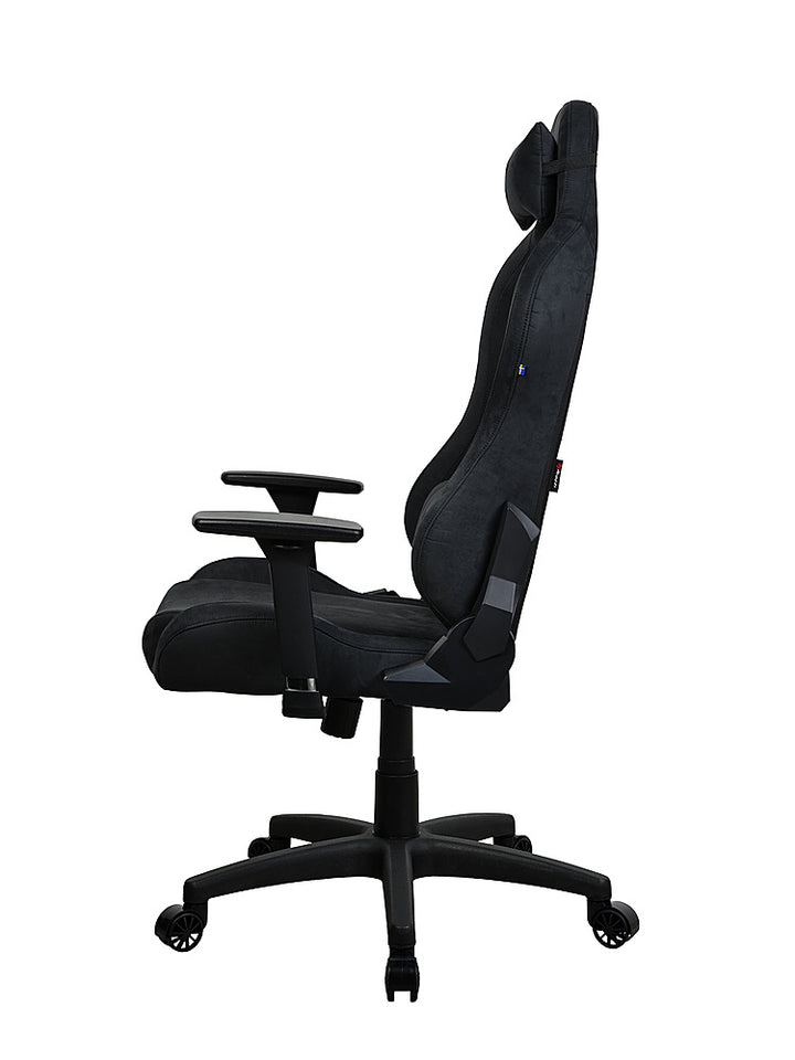 Arozzi - Torretta Supersoft Upholstery Fabric Office/Gaming Chair - Pure Black_2