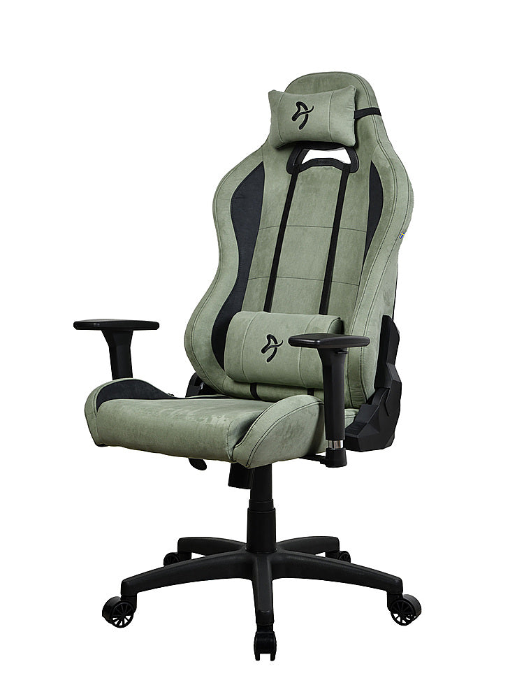 Arozzi - Torretta Supersoft Upholstery Fabric Office/Gaming Chair - Forest_0