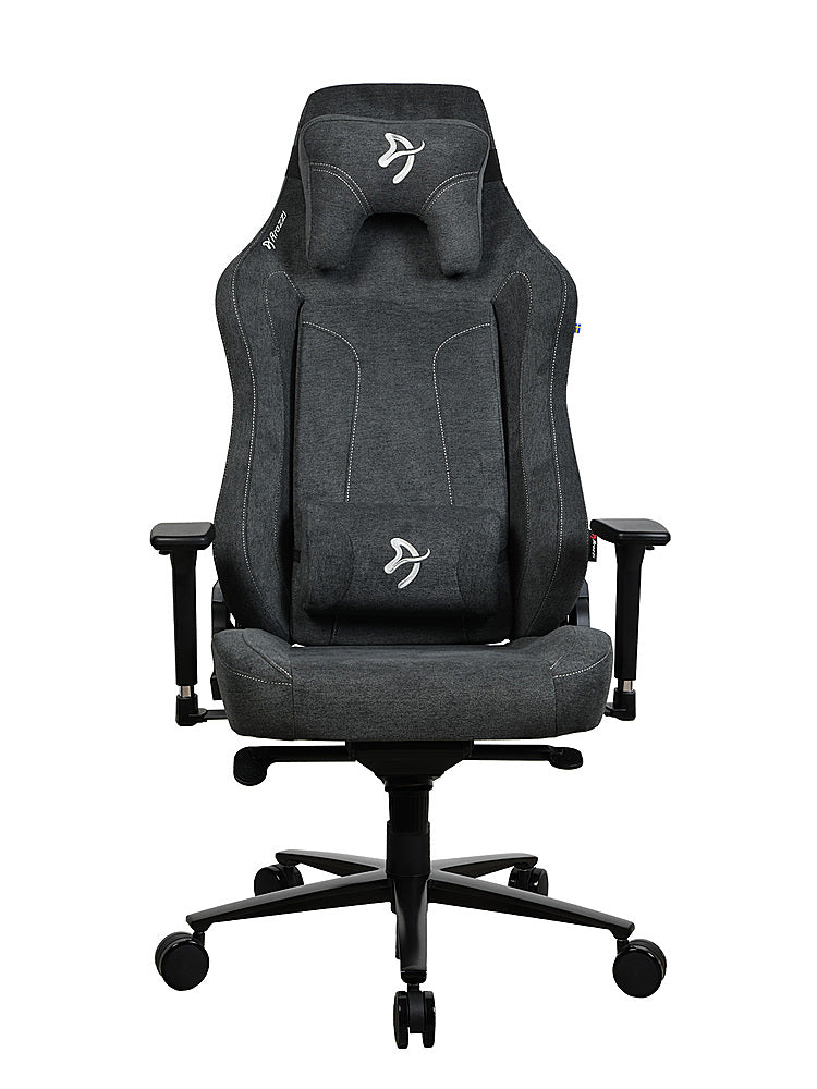 Arozzi - Vernazza Series XL Soft Fabric Office/Gaming Chair - Dark Grey_1
