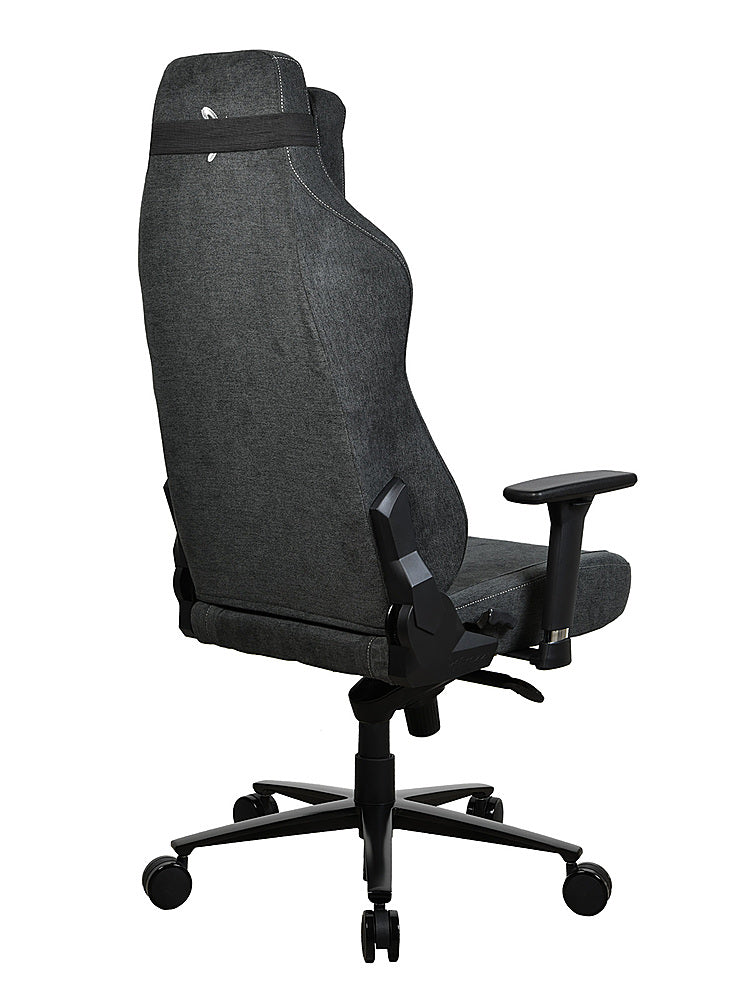 Arozzi - Vernazza Series XL Soft Fabric Office/Gaming Chair - Dark Grey_4