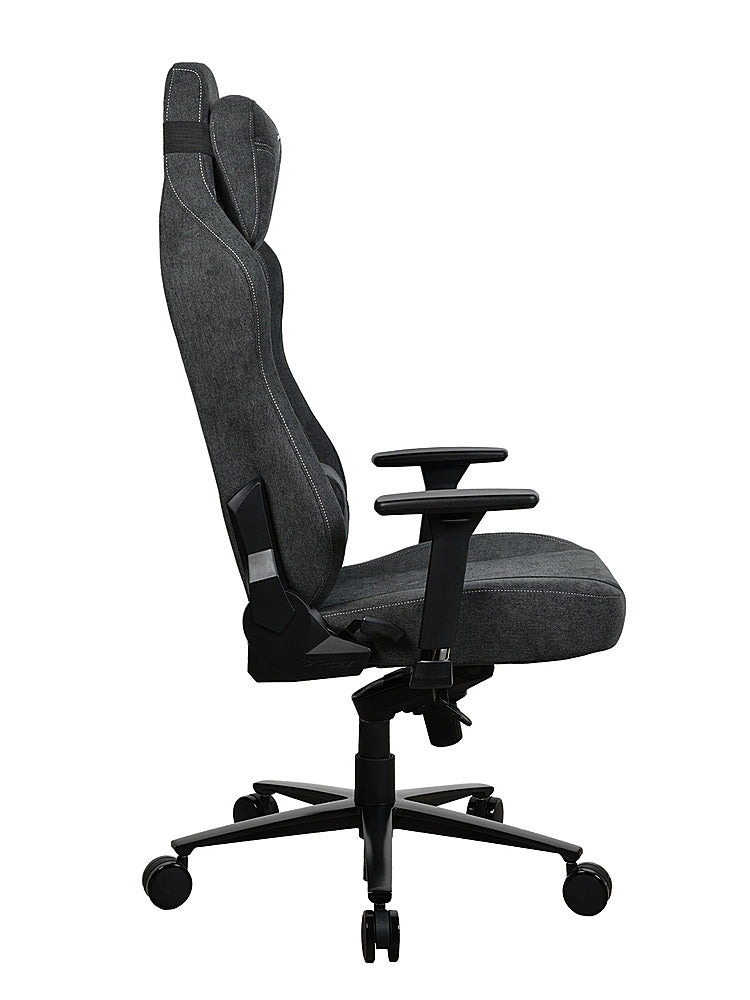 Arozzi - Vernazza Series XL Soft Fabric Office/Gaming Chair - Dark Grey_5