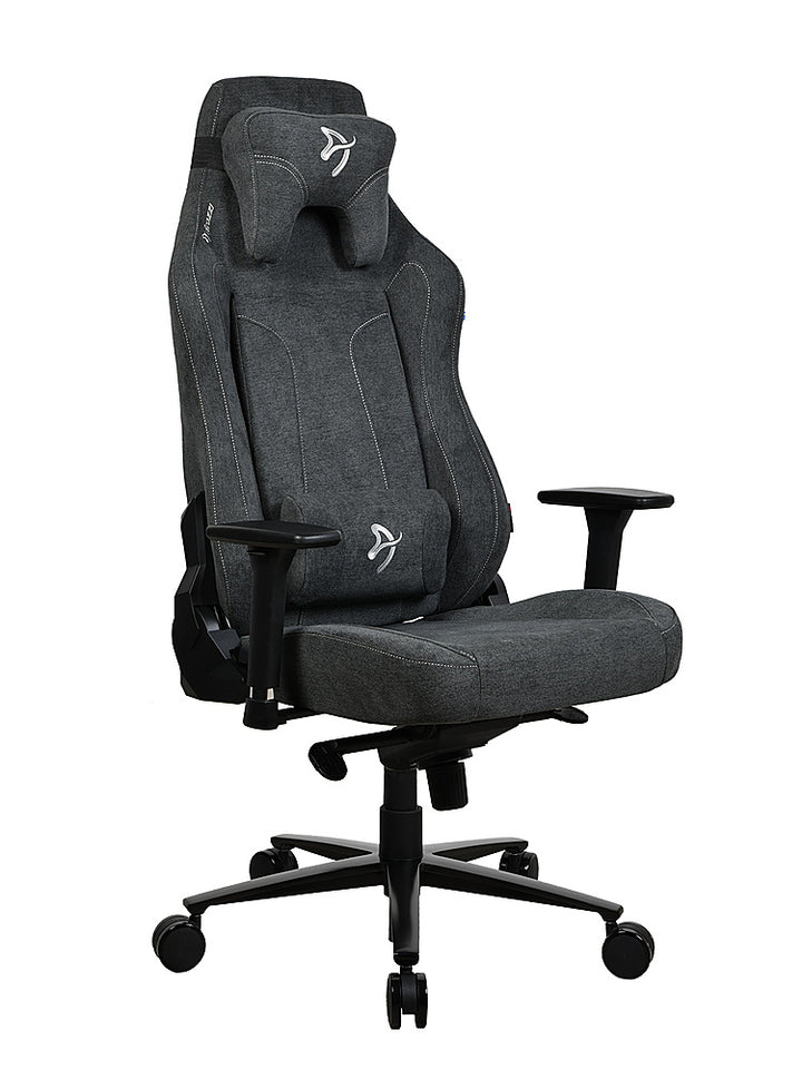 Arozzi - Vernazza Series XL Soft Fabric Office/Gaming Chair - Dark Grey_3