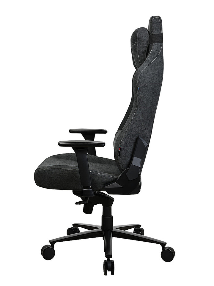 Arozzi - Vernazza Series XL Soft Fabric Office/Gaming Chair - Dark Grey_2