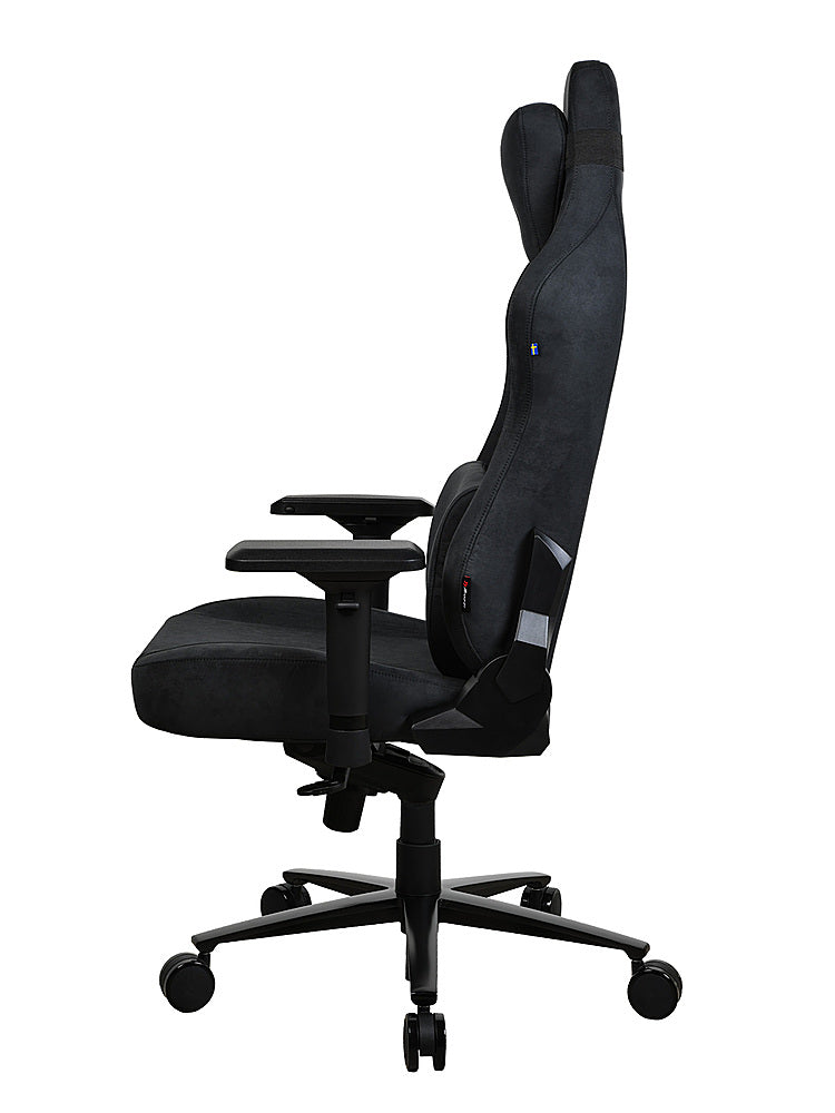 Arozzi - Vernazza Series Top-Tier Premium XL Supersoft Upholstery Fabric Office/Gaming Chair - Pure Black_2