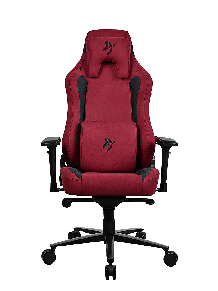 Arozzi - Vernazza Series Top-Tier Premium Supersoft Upholstery Fabric Office/Gaming Chair - Bordeaux_1