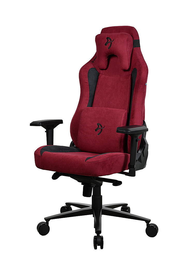 Arozzi - Vernazza Series Top-Tier Premium Supersoft Upholstery Fabric Office/Gaming Chair - Bordeaux_0