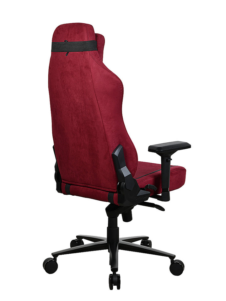 Arozzi - Vernazza Series Top-Tier Premium Supersoft Upholstery Fabric Office/Gaming Chair - Bordeaux_4