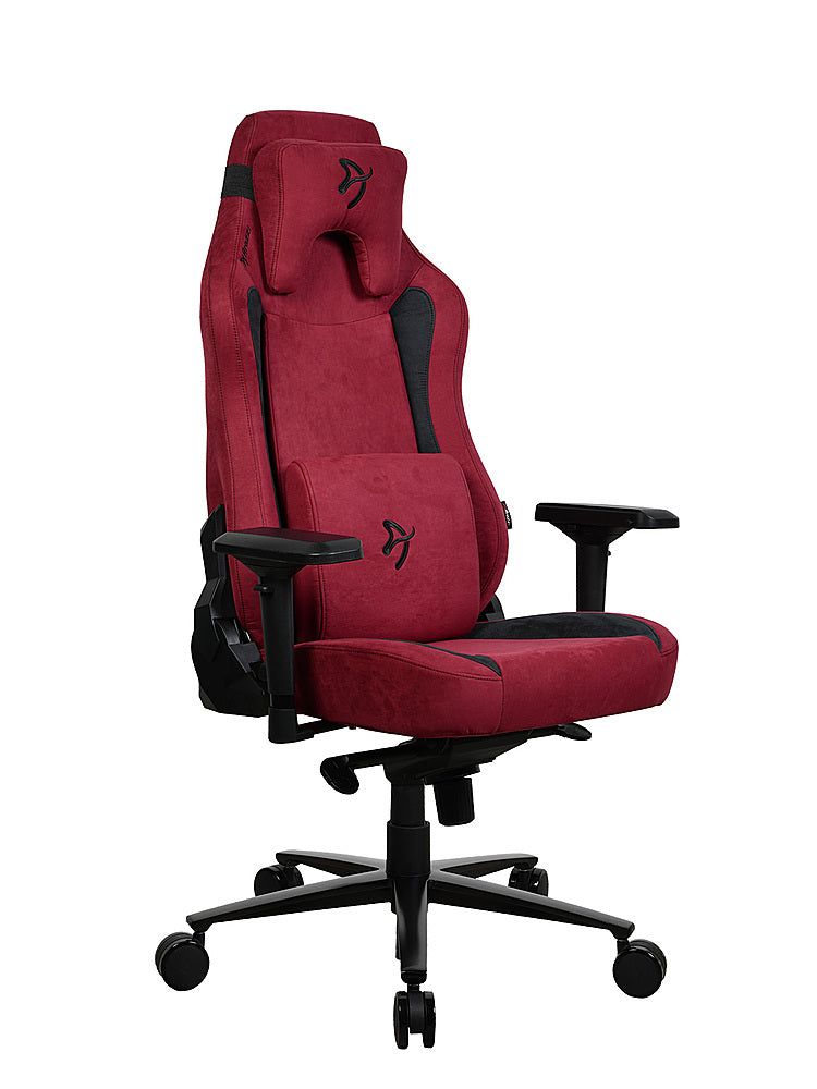 Arozzi - Vernazza Series Top-Tier Premium Supersoft Upholstery Fabric Office/Gaming Chair - Bordeaux_3