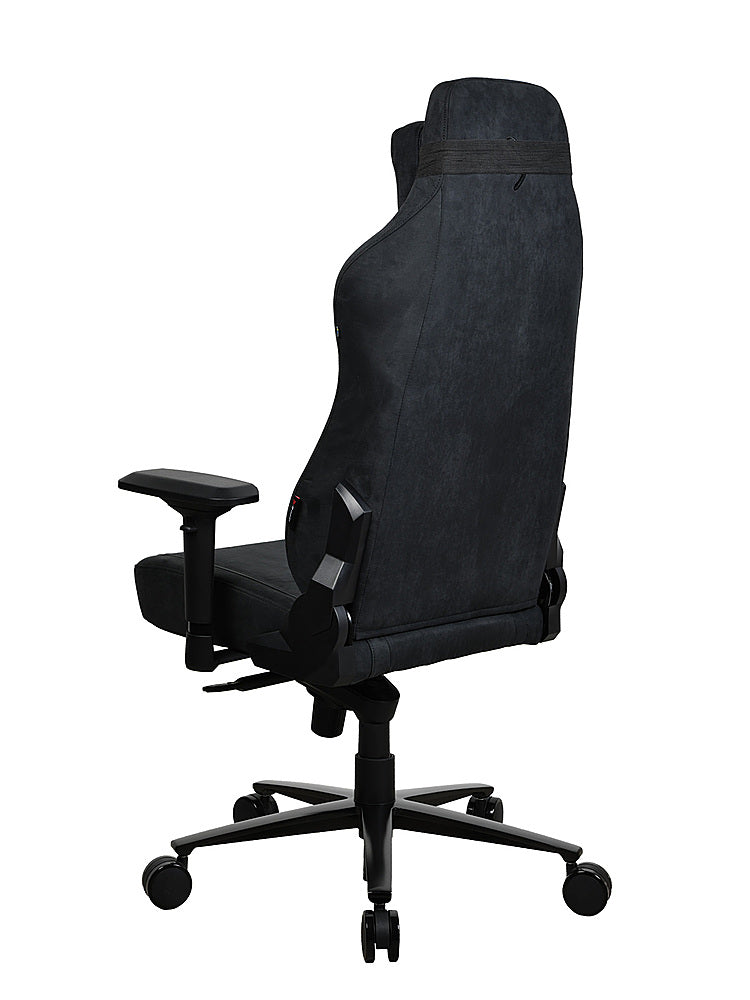 Arozzi - Vernazza Series Top-Tier Premium Supersoft Upholstery Fabric Office/Gaming Chair - Pure Black_6