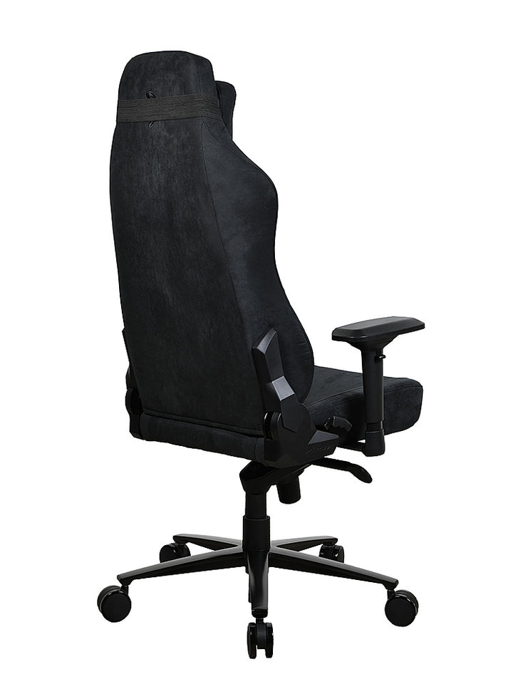 Arozzi - Vernazza Series Top-Tier Premium Supersoft Upholstery Fabric Office/Gaming Chair - Pure Black_5