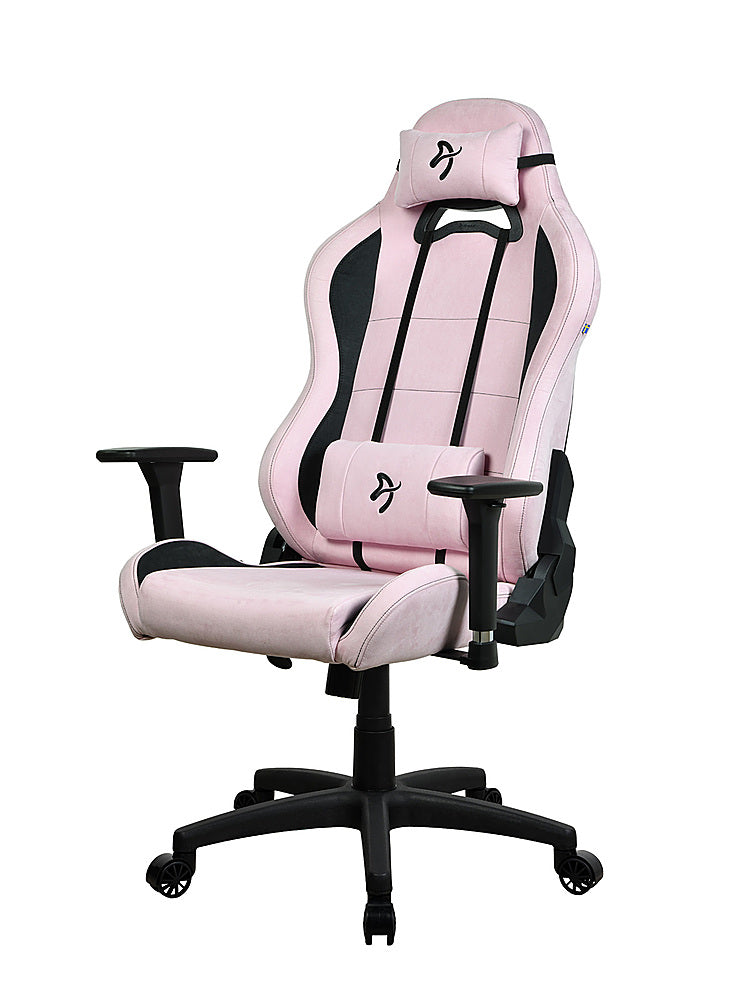 Arozzi - Torretta Supersoft Upholstery Fabric Office/Gaming Chair - Pink_0