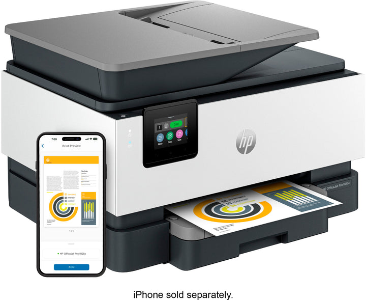 HP - OfficeJet Pro 9125e Wireless All-In-One Inkjet Printer with 3 months of Instant Ink Included with HP+ - White_10