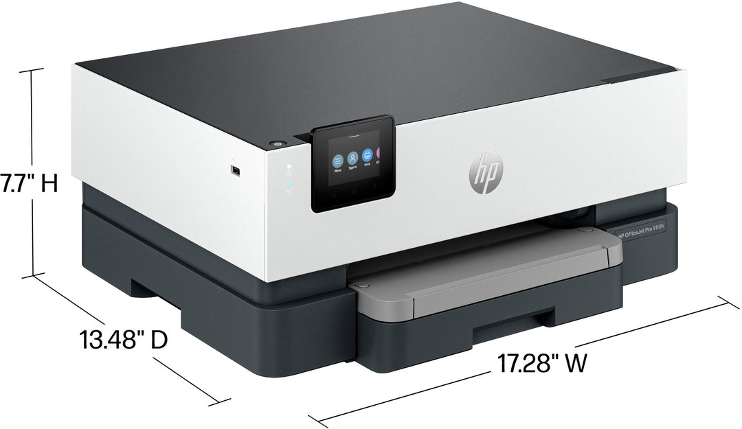 HP - OfficeJet Pro 9110b Wireless  Inkjet Printer - White_10