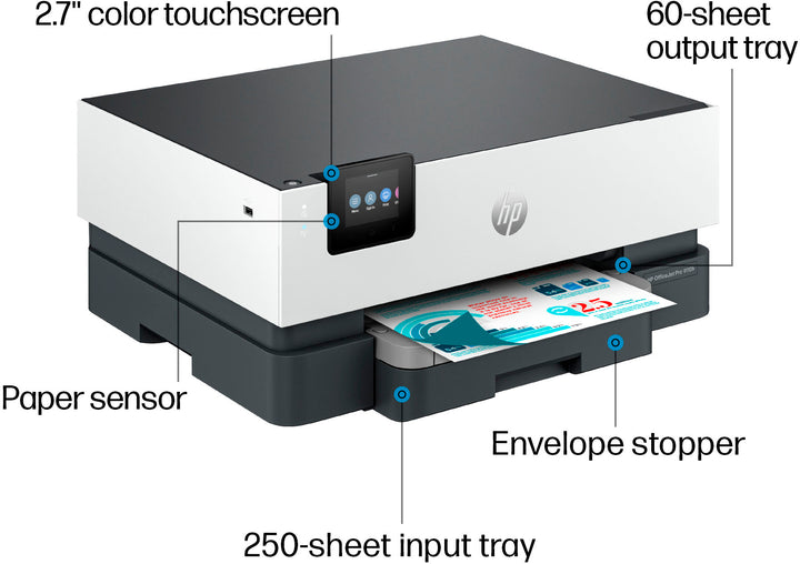 HP - OfficeJet Pro 9110b Wireless  Inkjet Printer - White_8