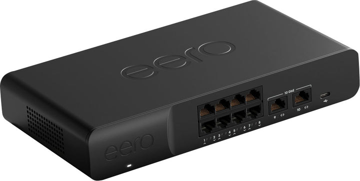 eero - PoE Gateway, 10-port Wired Gateway with 140W USB-C Power Adapter for PoE Systems - Black_1