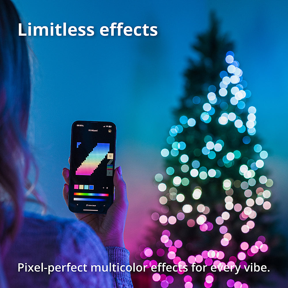 Twinkly Smart Light Regal Pre-lit Tree 7ft 435 RGB+W LED Pre-lt - Multi_6
