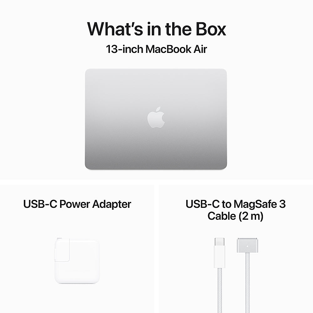 MacBook Air 13-inch Laptop - Apple M3 chip - 8GB Memory - 256GB SSD (Latest Model) - Silver_8