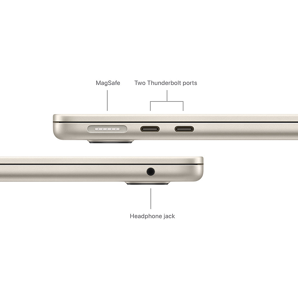 MacBook Air 13-inch Laptop - Apple M3 chip - 8GB Memory -  256GB SSD (Latest Model) - Starlight_6