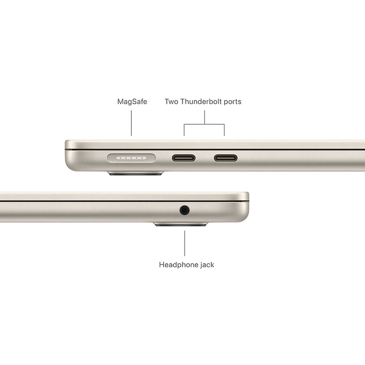 MacBook Air 13-inch Laptop - Apple M3 chip - 8GB Memory -  256GB SSD (Latest Model) - Starlight_6