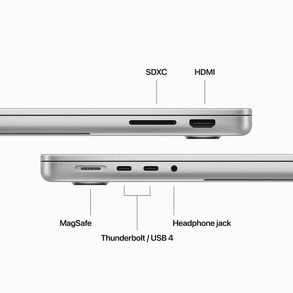 MacBook Pro 14-inch Laptop Apple M3 chip - 16GB Memory - 1TB SSD (Latest Model) - Silver_3