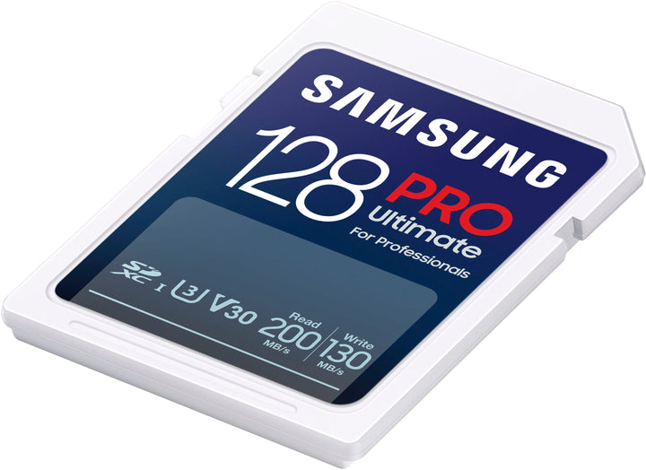 Samsung - PRO Ultimate Full Size 128GB SDXC Memory Card, Up to 200 MB/s, UHS I, C10, U3, V30, A2 (MB SY128S/AM)_2