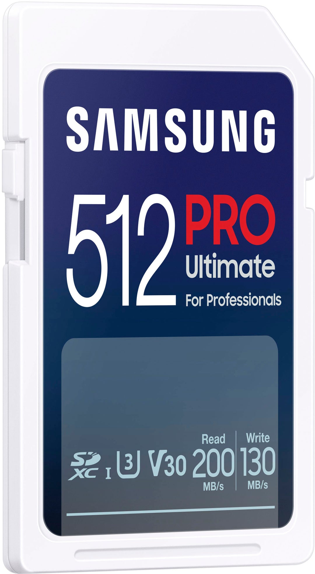 Samsung - PRO Ultimate Full Size 512GB SDXC Memory Card, Up to 200 MB/s, UHS I, C10, U3, V30, A2 (MB_4