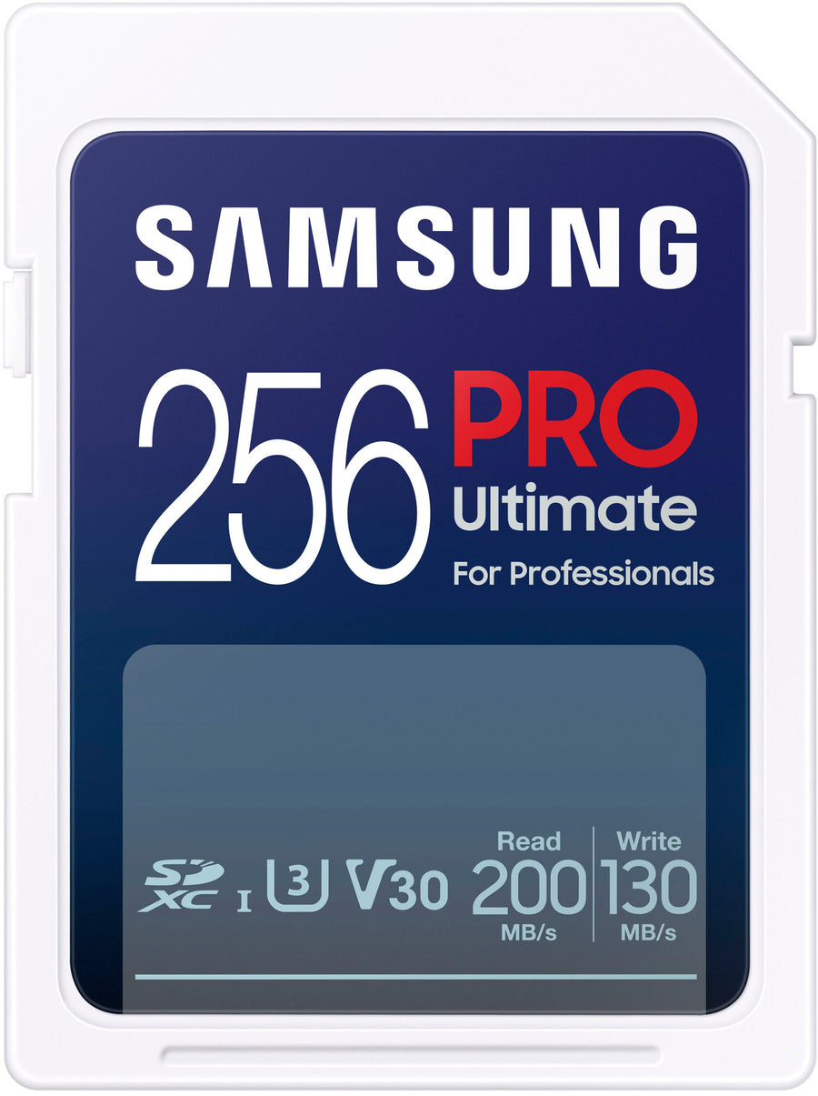 Samsung - PRO Ultimate Full Size 256GB SDXC Memory Card, Up to 200 MB/s, UHS I, C10, U3, V30, A2 (MB SY256S/AM)_0