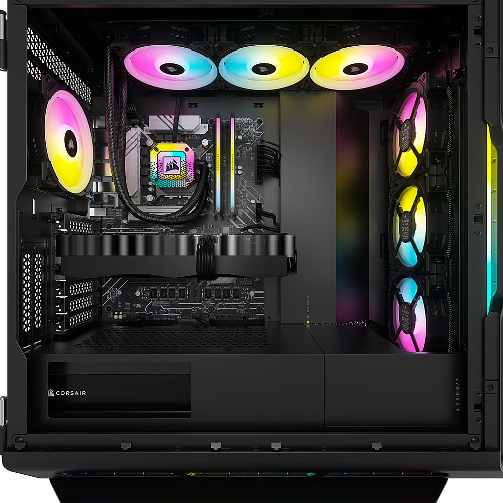 CORSAIR - VENGEANCE i8200 Series Gaming PC - Intel Core i9 14900KF - 64GB DDR5 Memory NVIDIA GeForce RTX 4090 - 2TB SSD - Black_1