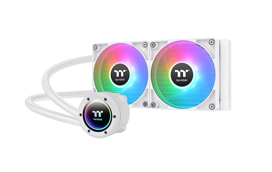 Thermaltake - TH240 ARGB Snow Sync V2  AIO CPU Liquid Cooler - Mirror Rotating Cap Design - 240mm Radiator - Two 120mm ARGB PWM Fans - Snow_0