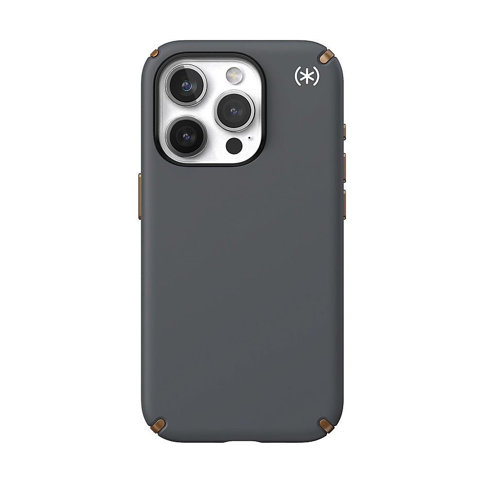 Speck - Presidio2 Pro Case with MagSafe for Apple iPhone 15 Pro - Charcoal Gray_0