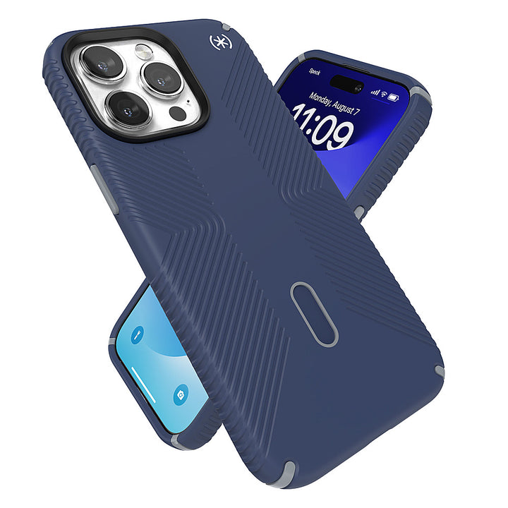 Speck - Presidio2 Grip ClickLock Case with MagSafe for Apple iPhone 15 Pro Max - Coastal Blue_3