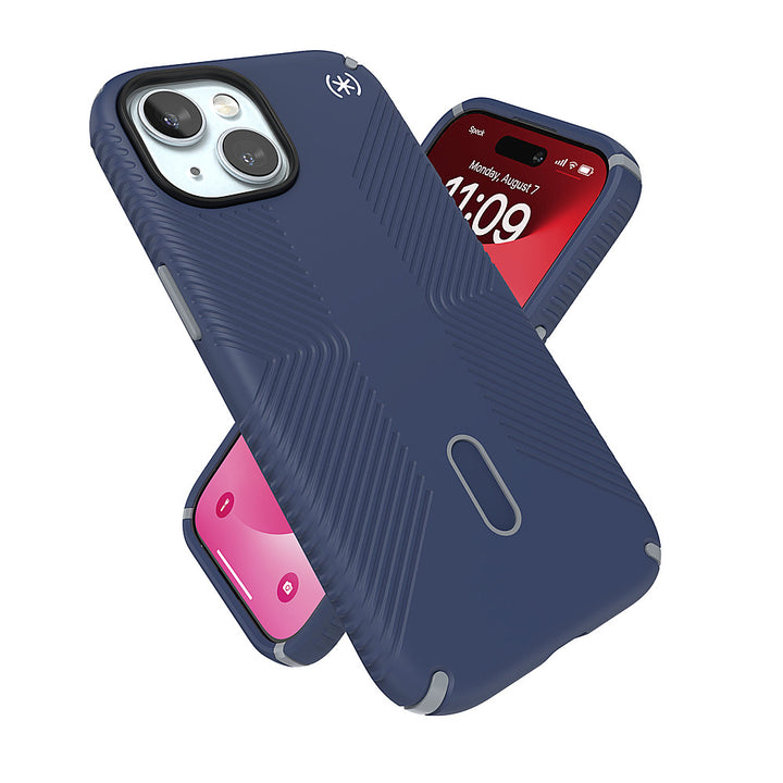 Speck - Presidio2 Grip ClickLock Case with MagSafe for Apple iPhone 15/14/13 - Coastal Blue_3