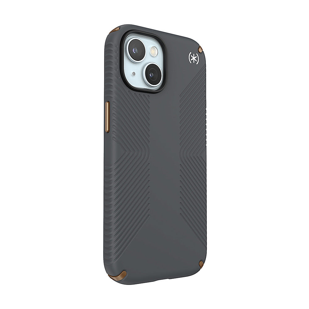 Speck - Presidio2 Grip Case for Apple iPhone 15/14/13 - Charcoal Gray_1