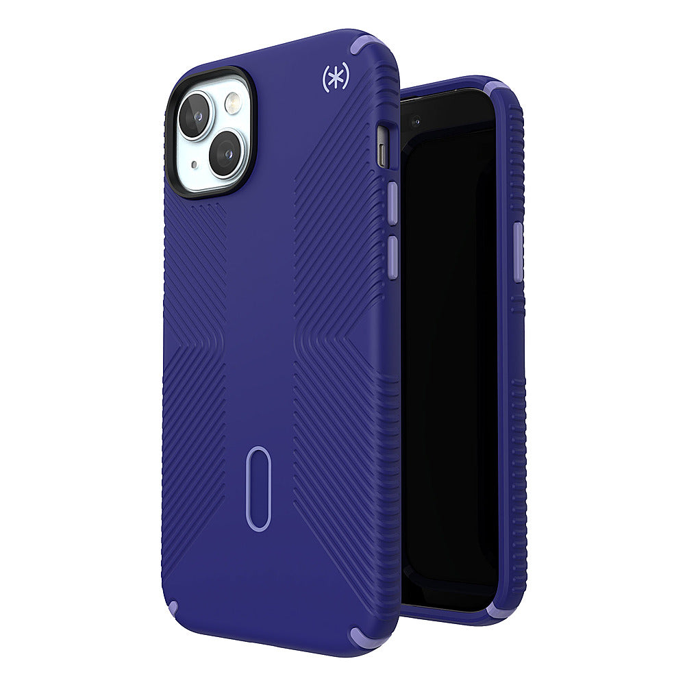 Speck - Presidio2 Grip ClickLock Case with MagSafe for Apple iPhone 15 Plus/14 Plus - Future Blue_5
