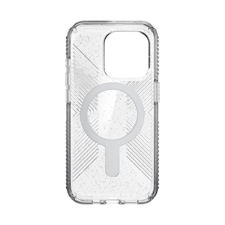 Speck - Presidio Lux Grip ClickLock Case with MagSafe for Apple iPhone 15 Pro - Clear/Chrome_6