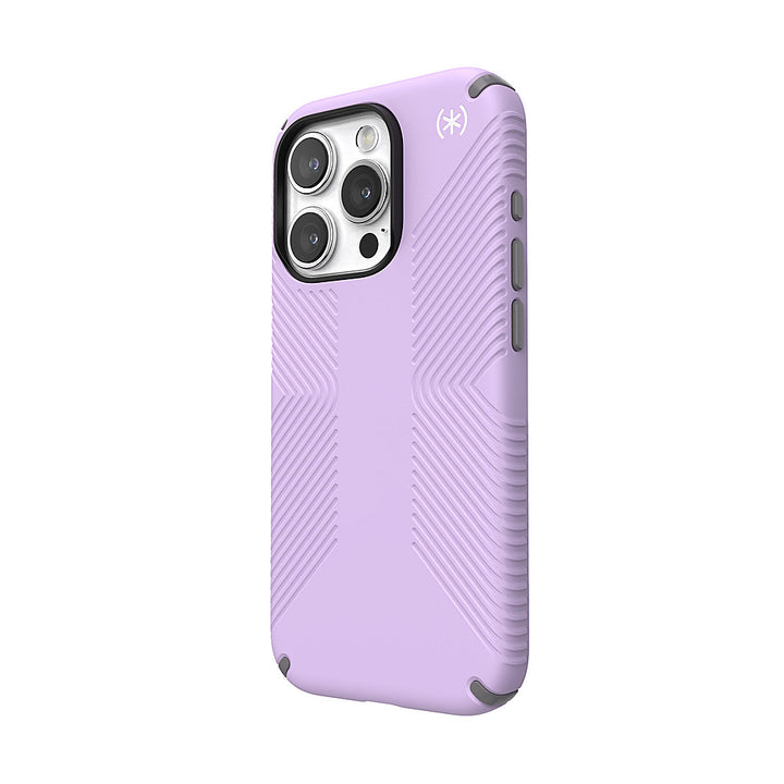 Speck - Presidio2 Grip Case with MagSafe for Apple iPhone 15 Pro - Spring Purple_2