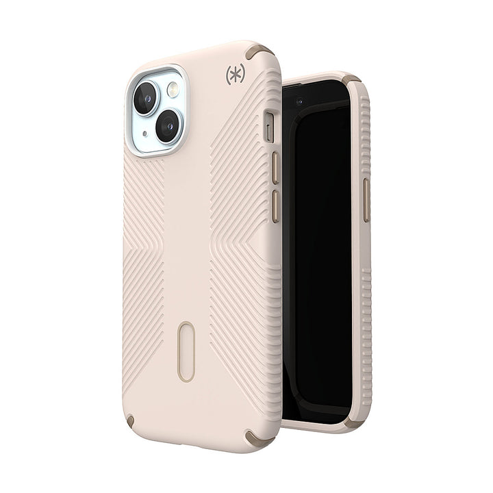 Speck - Presidio2 Grip ClickLock Case with MagSafe for Apple iPhone 15/14/13 - Bleached Bone_5