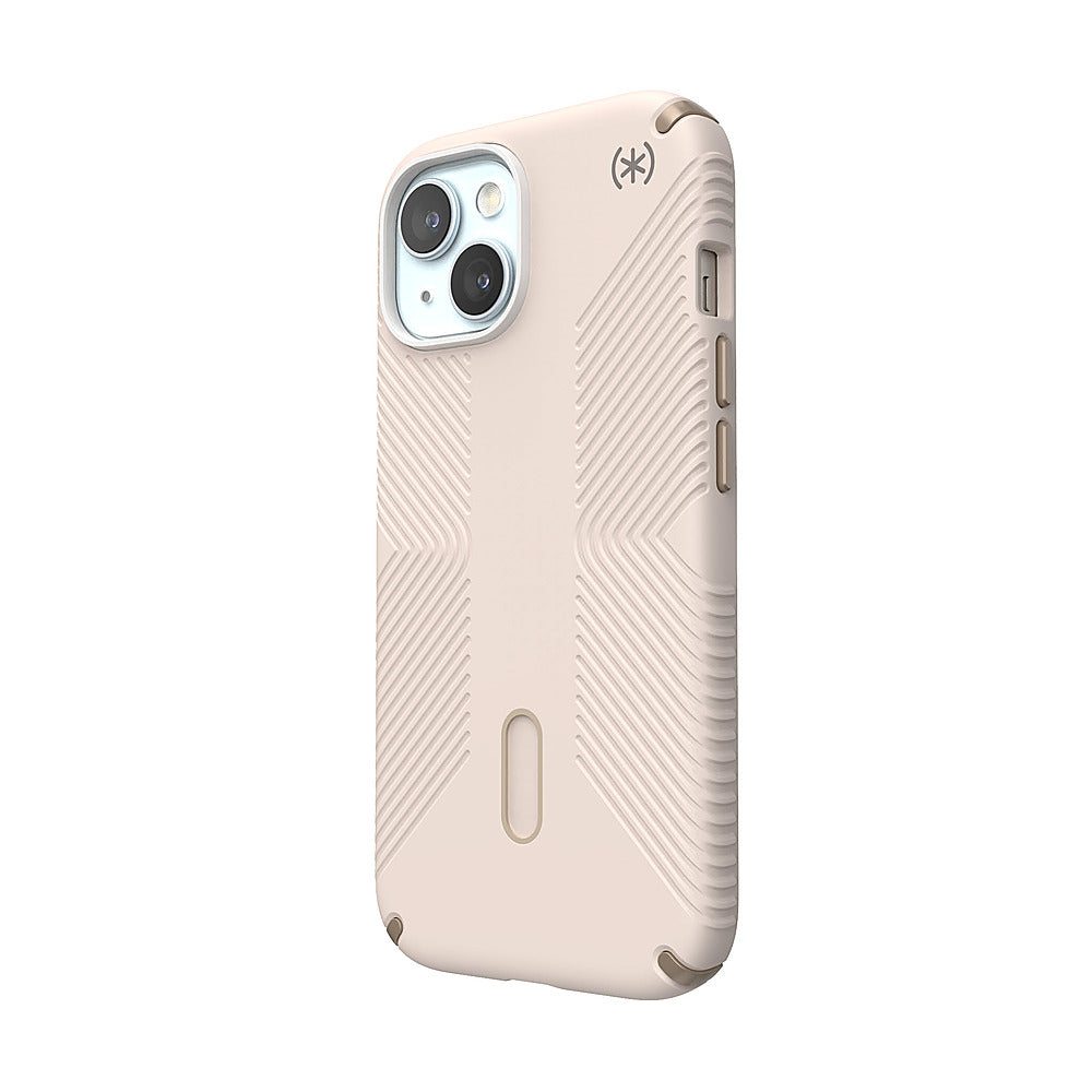 Speck - Presidio2 Grip ClickLock Case with MagSafe for Apple iPhone 15/14/13 - Bleached Bone_2