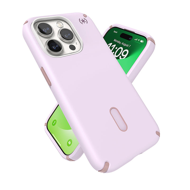 Speck - Presidio2 Pro ClickLock Case with MagSafe for Apple iPhone 15 Pro - Soft Lilac_4
